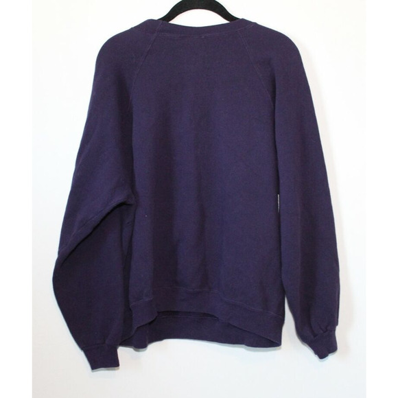 Vintage 1996 Marvin the Martian x Looney Tunes Crew Sweatshirt Purple XL H12289 - Picture 10 of 10